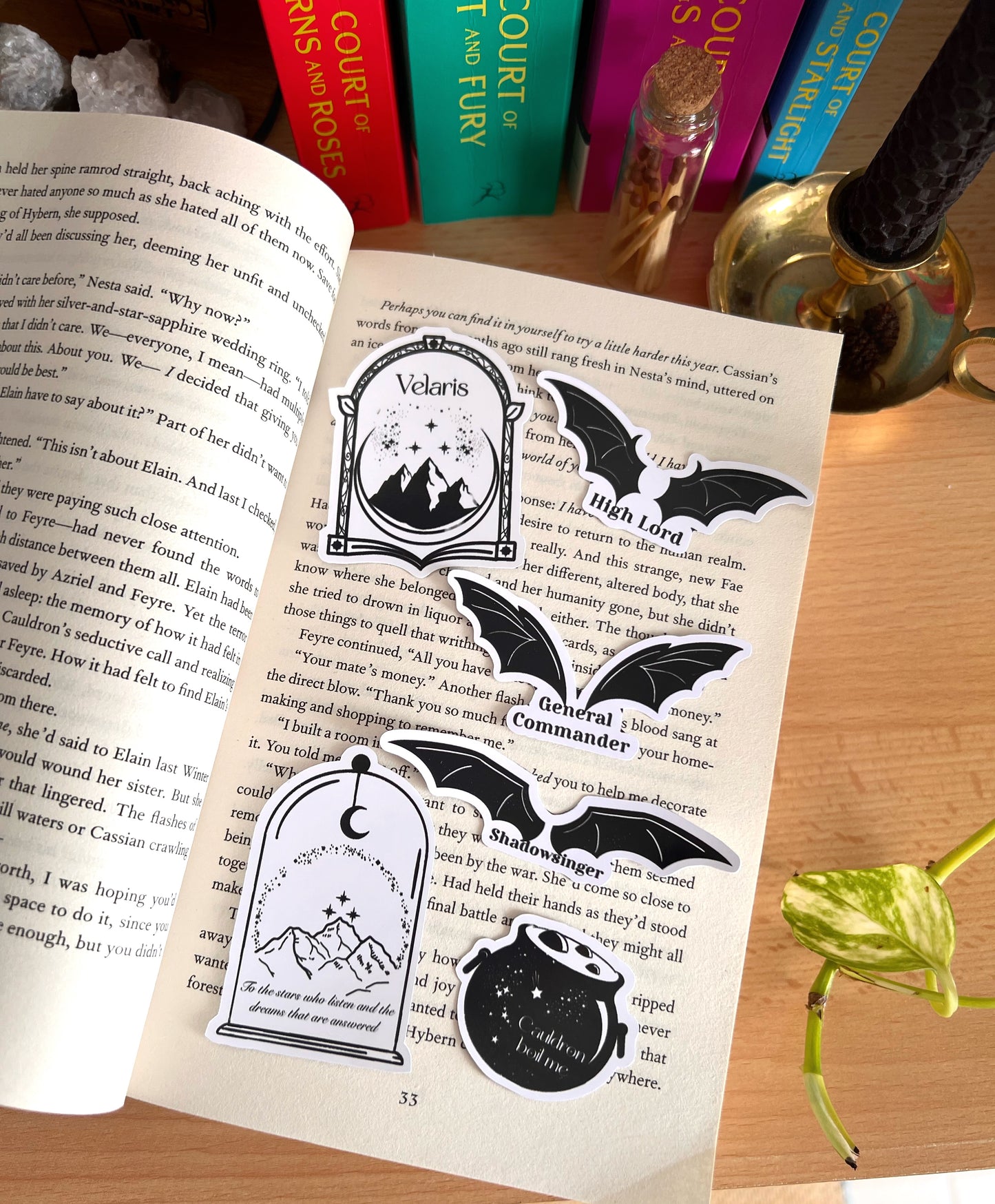 Bookish stickers (acotar inspired)