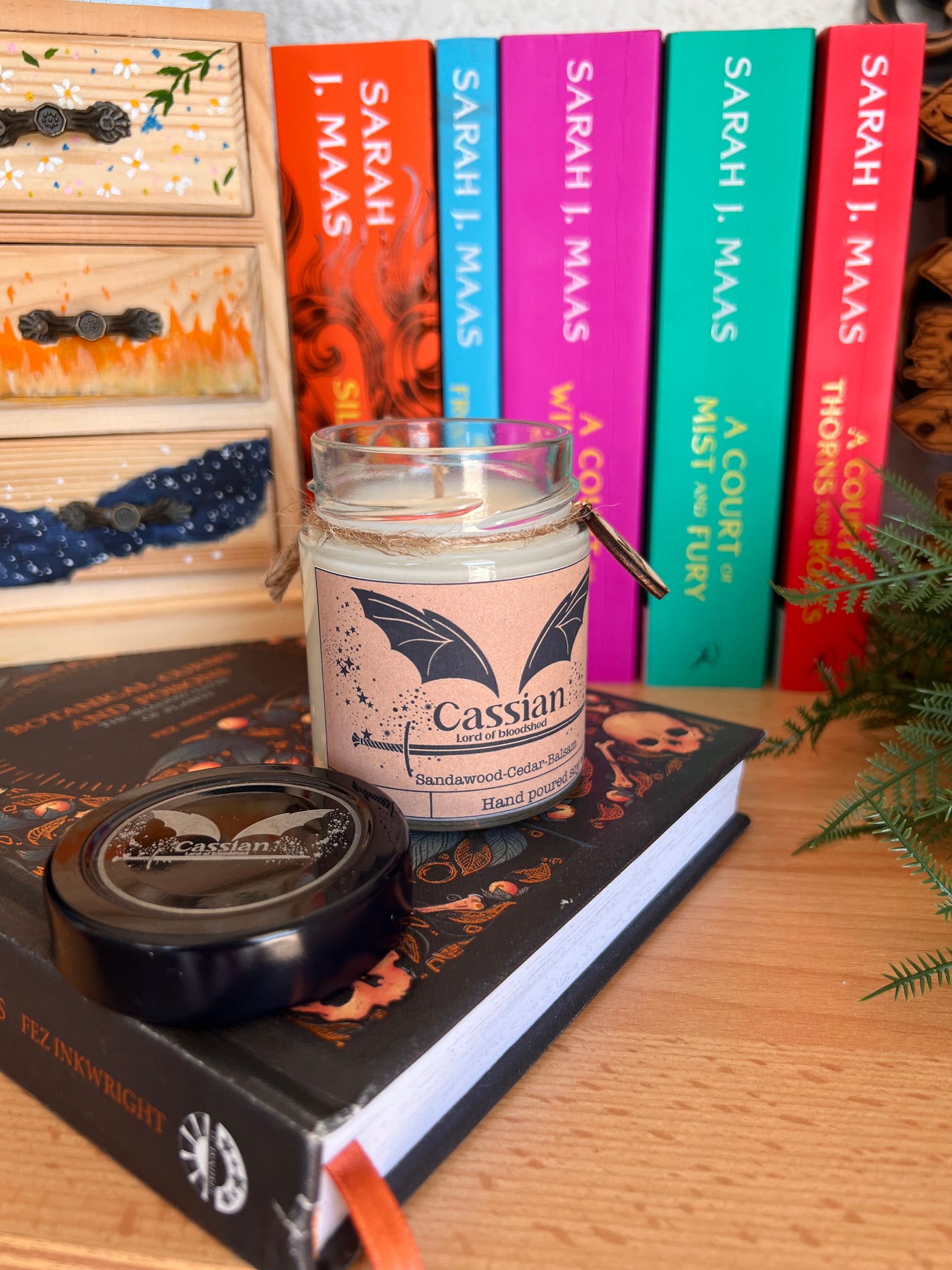 Cassian bookish soy wax candle