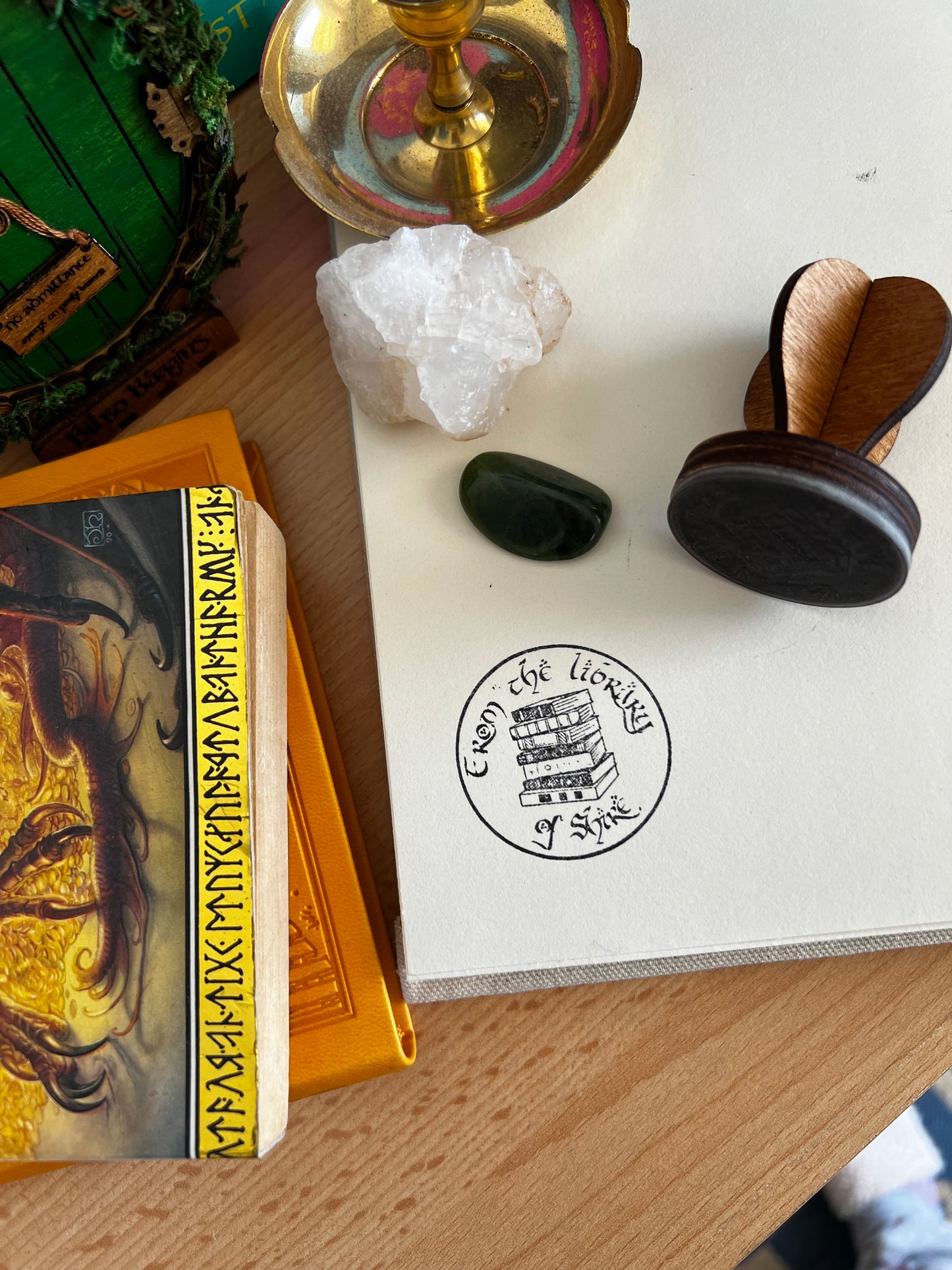 Bookish rubber stamps