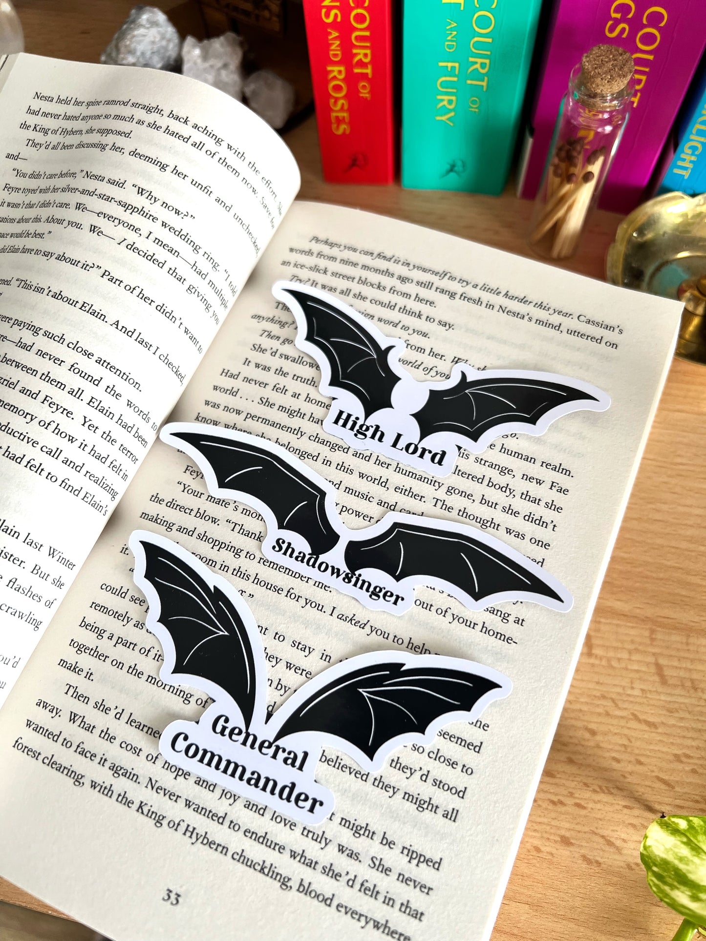 Bookish stickers (acotar inspired)