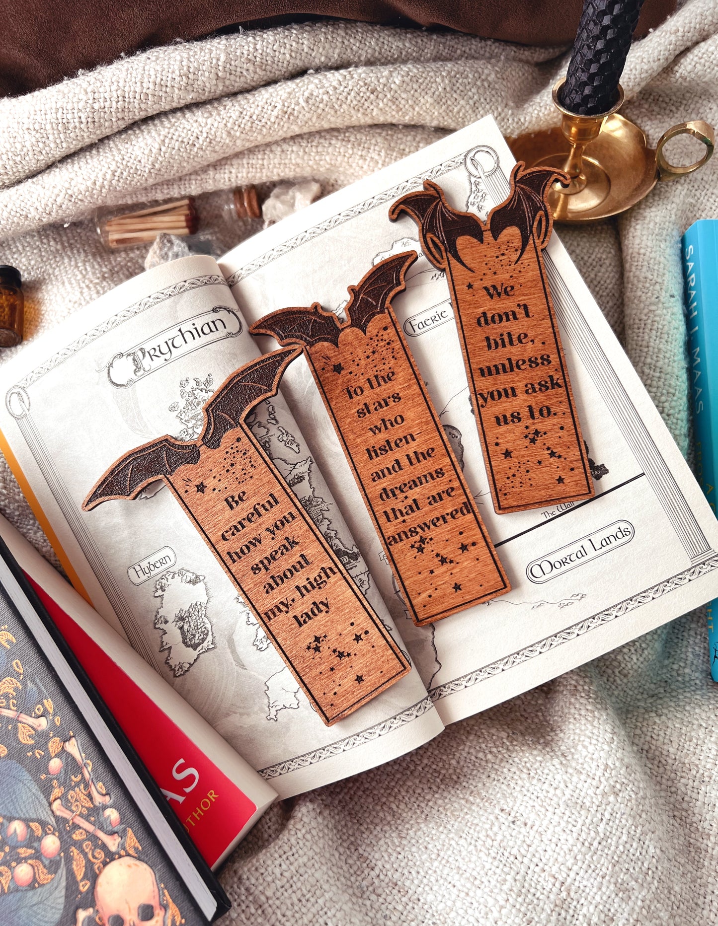 ACOTAR Bat Boys Bookmarks (wooden)