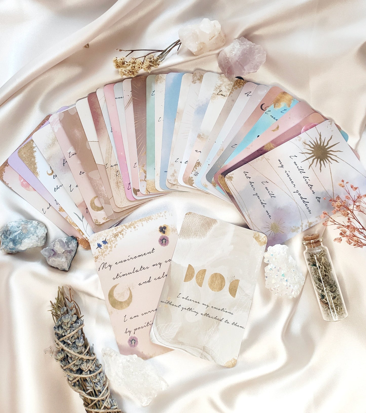 32 Handmade Enchanted Affirmation Cards