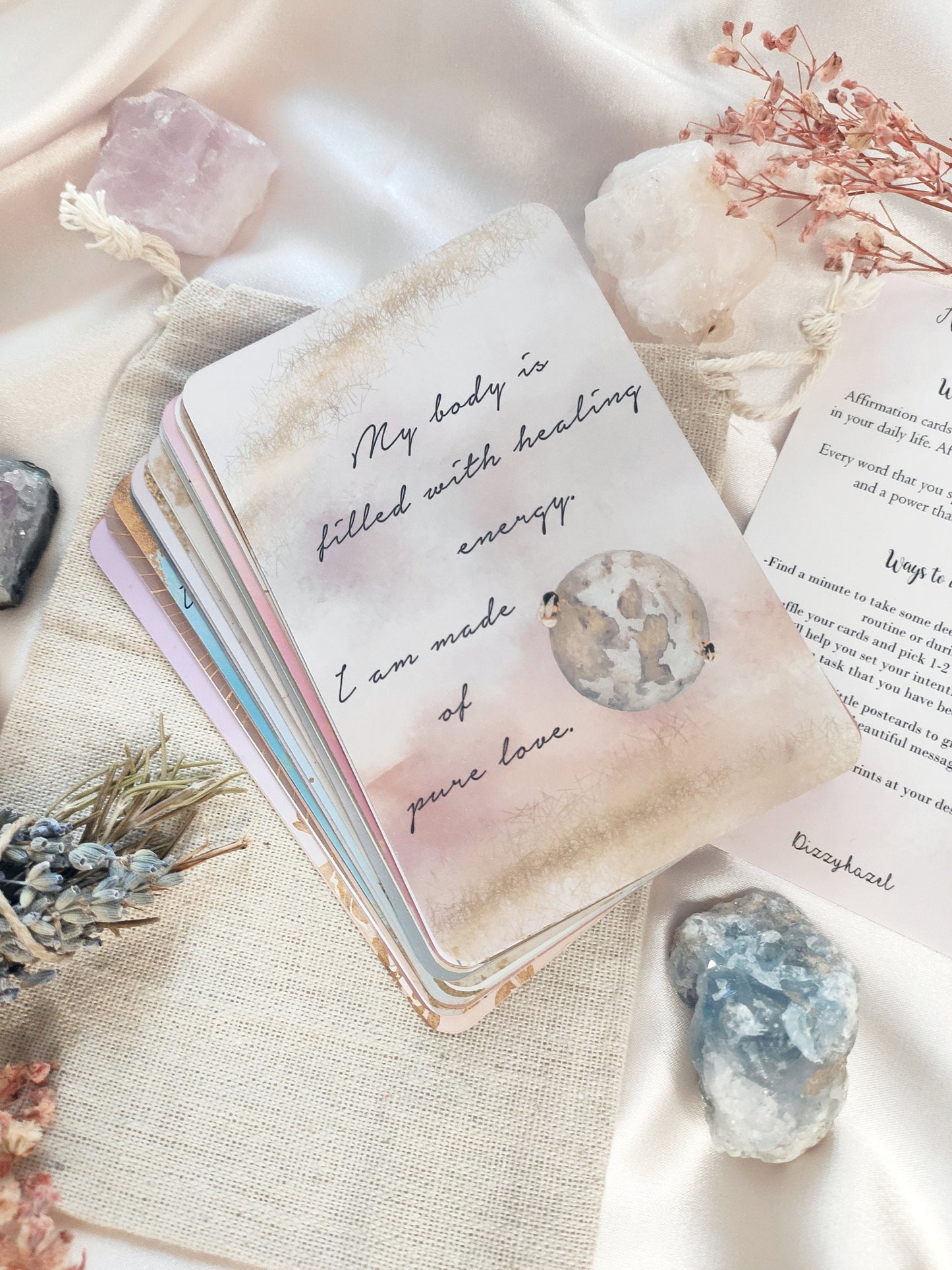 32 Handmade Enchanted Affirmation Cards