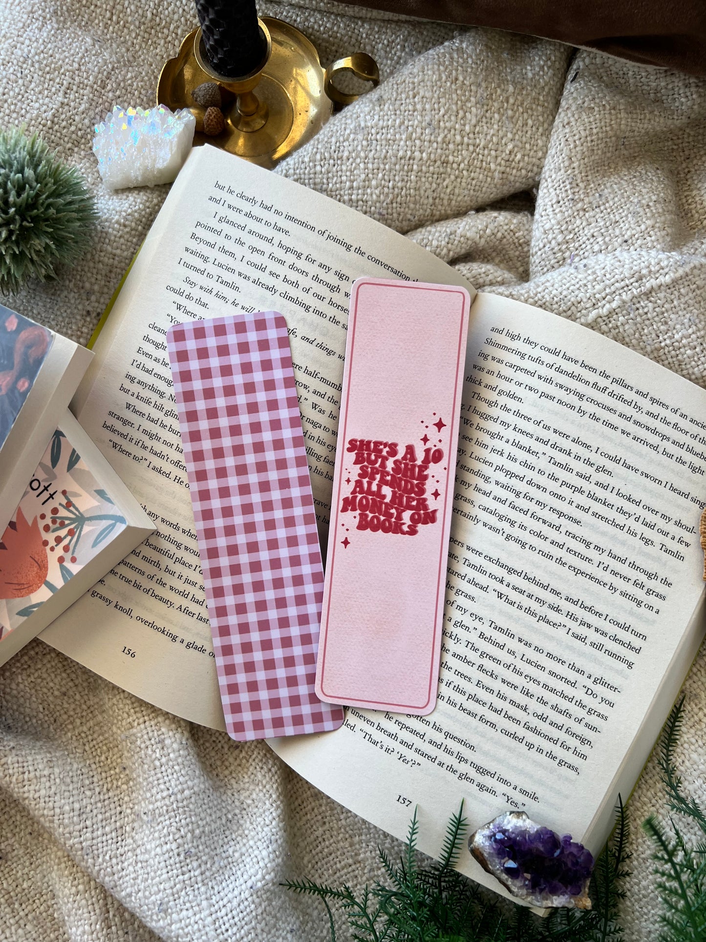 Cozy girl bookclub bookmarks