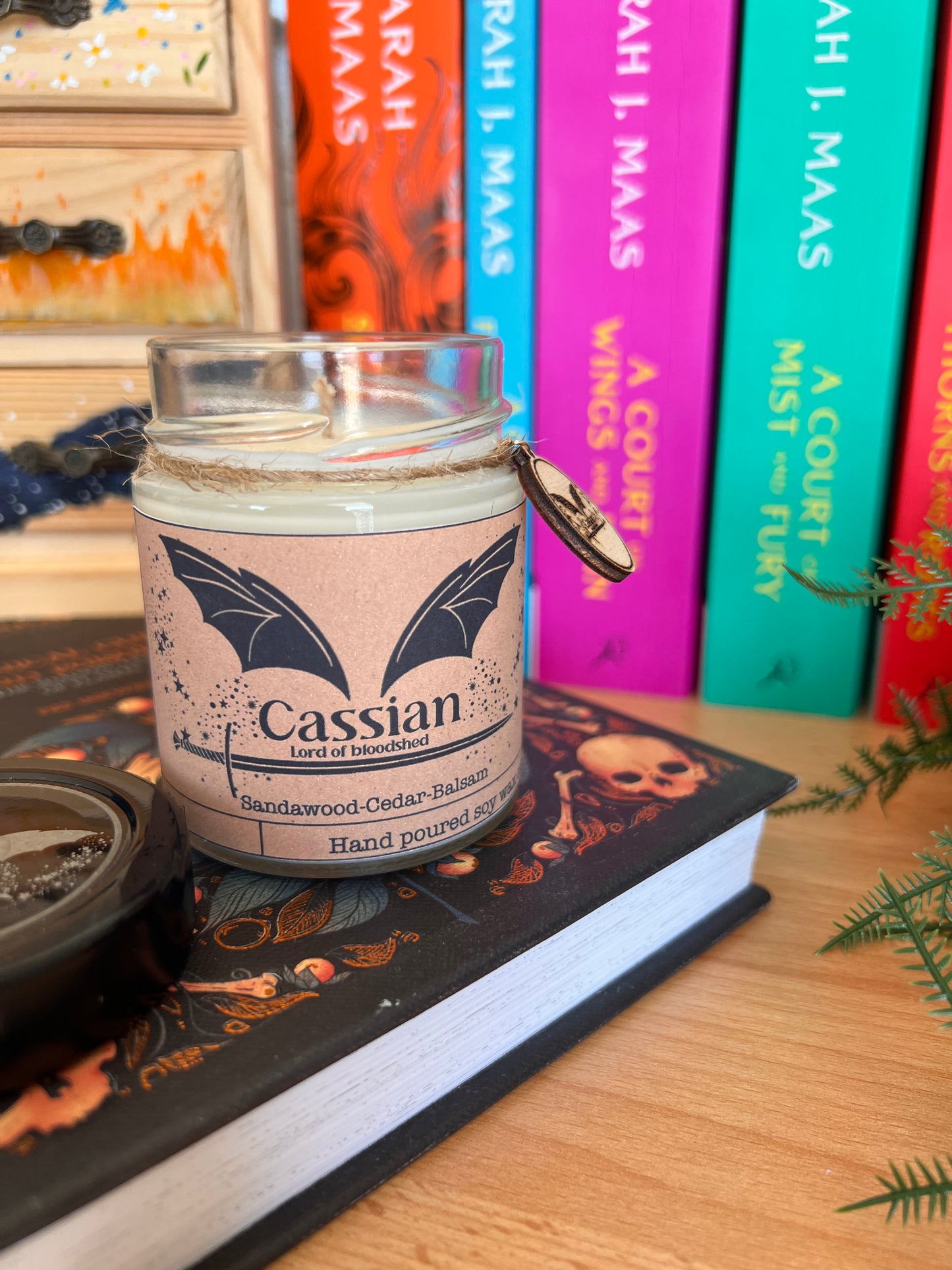 Cassian bookish soy wax candle