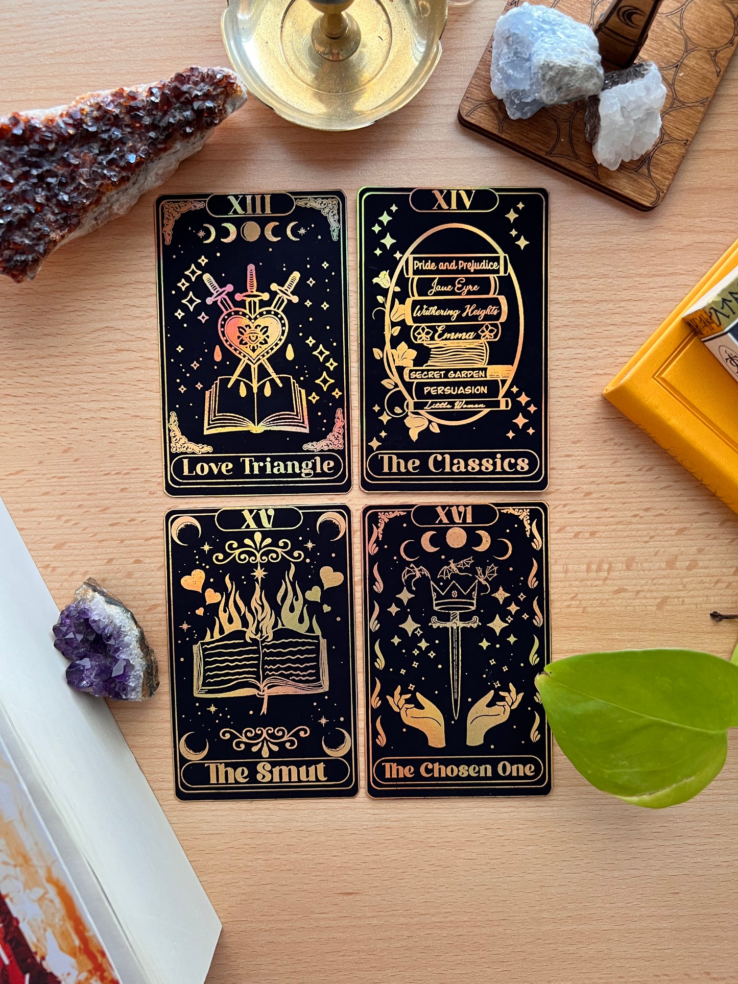 Book trope “tarot cards” holographic