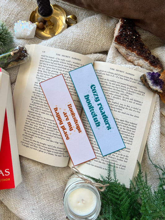 Cozy Readers Club bookmarks