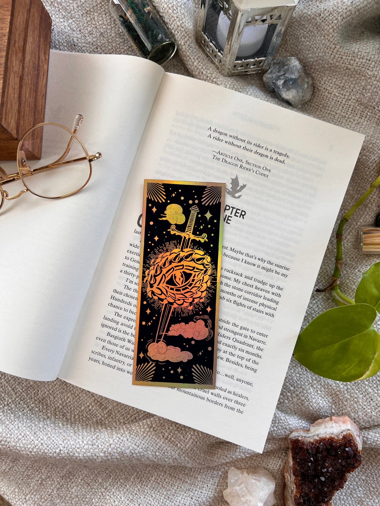 Fourth wing inspired bookmarks