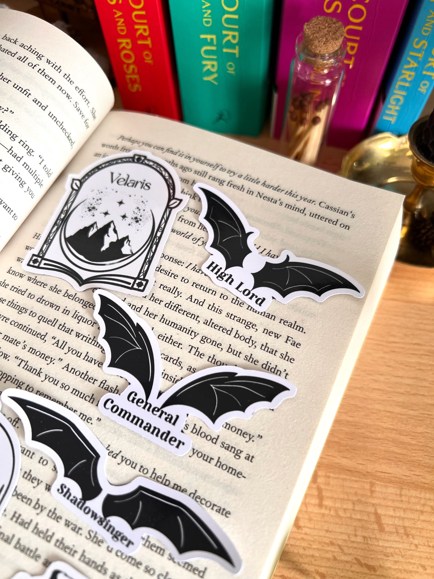 Bookish stickers (acotar inspired)