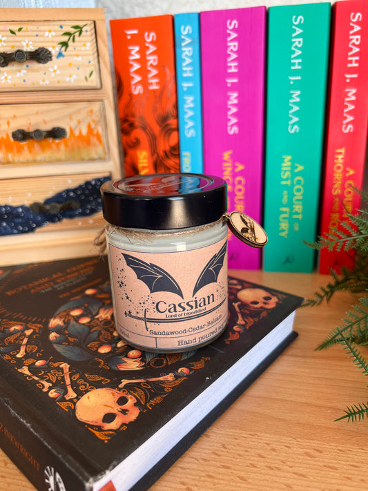 Cassian bookish soy wax candle