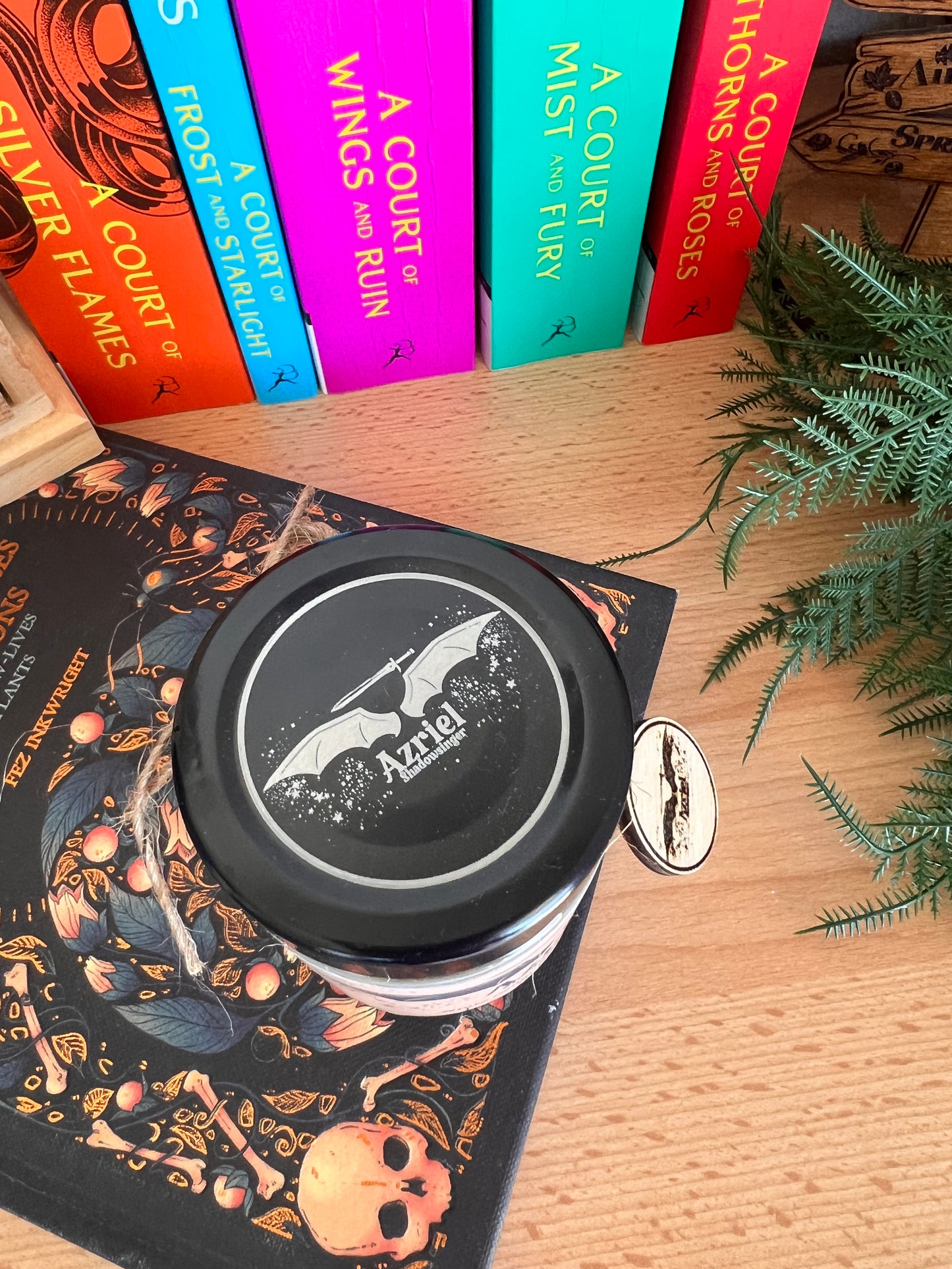 Azriel bookish soy wax candle