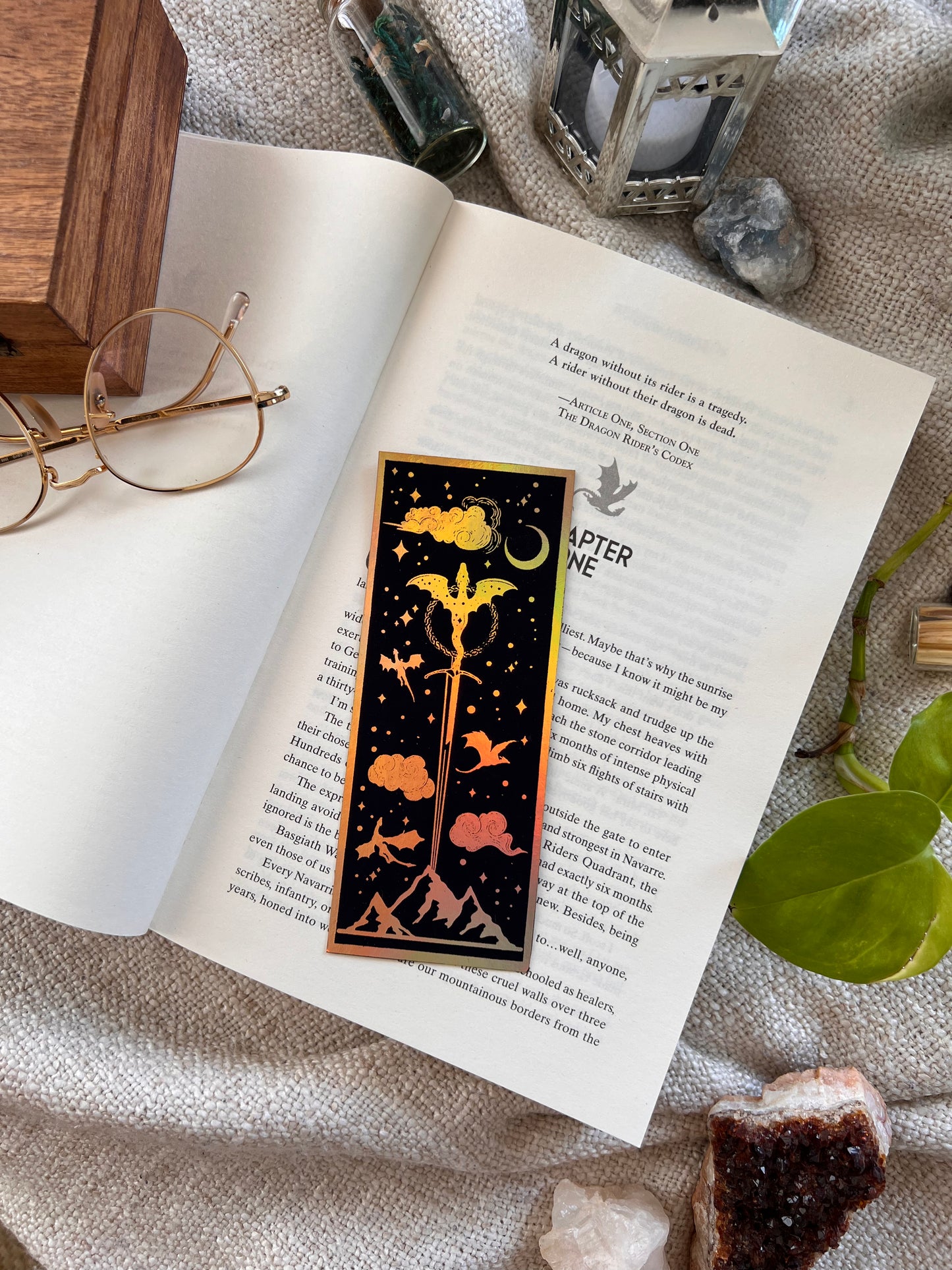 Fourth wing inspired bookmarks