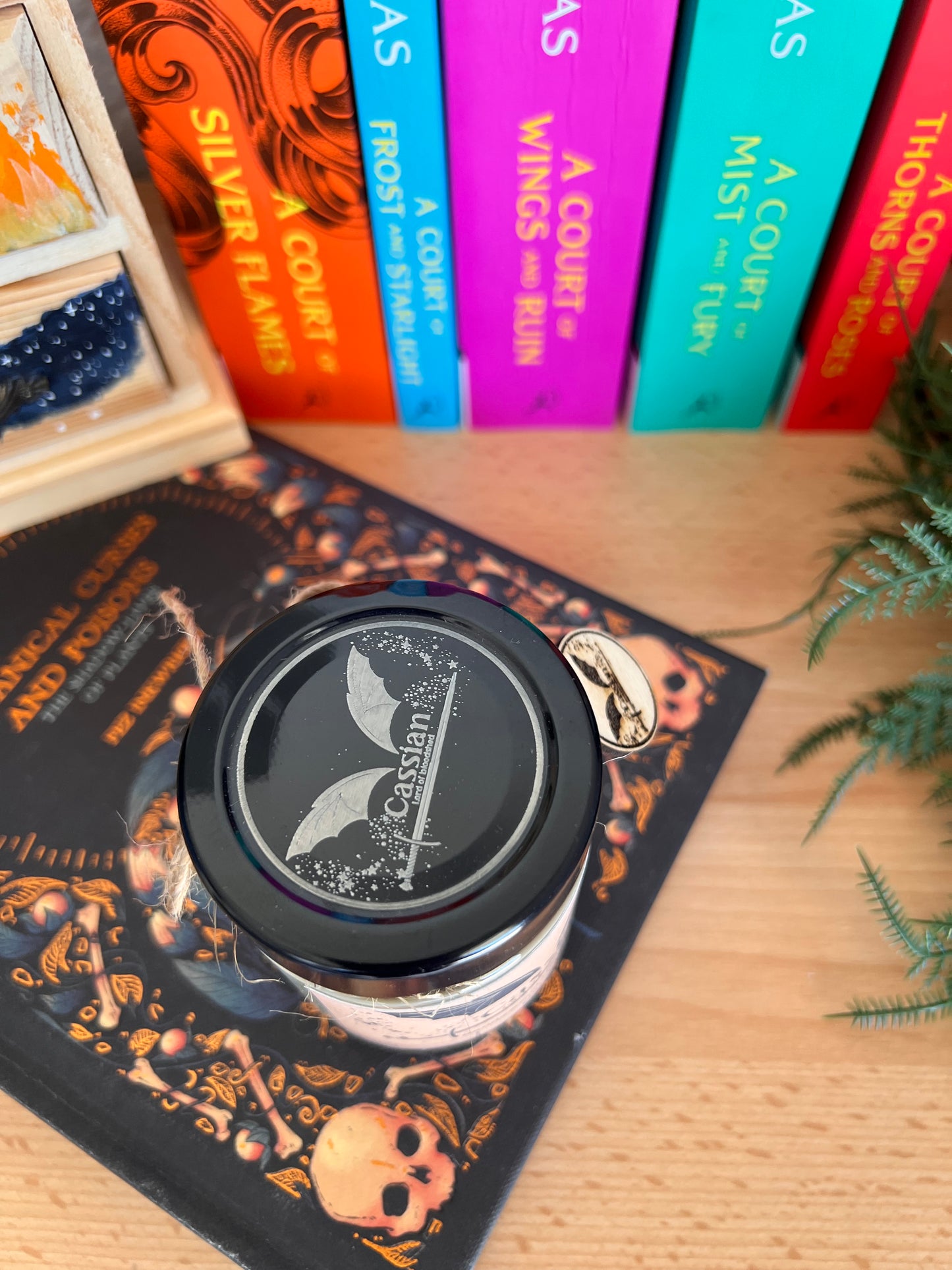 Cassian bookish soy wax candle