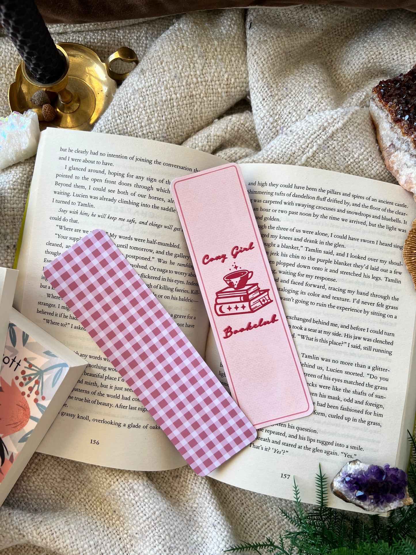 Cozy girl bookclub bookmarks