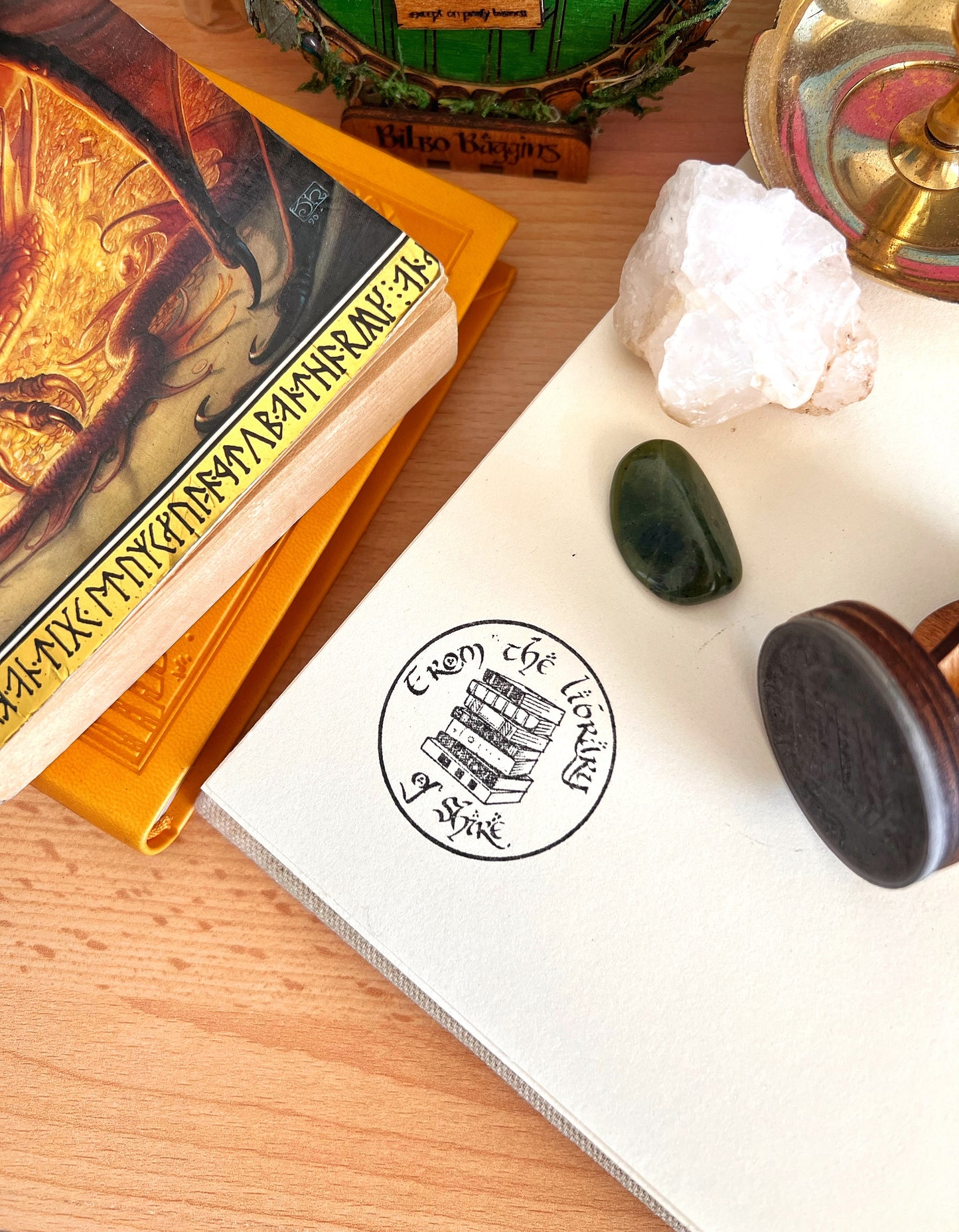Bookish rubber stamps