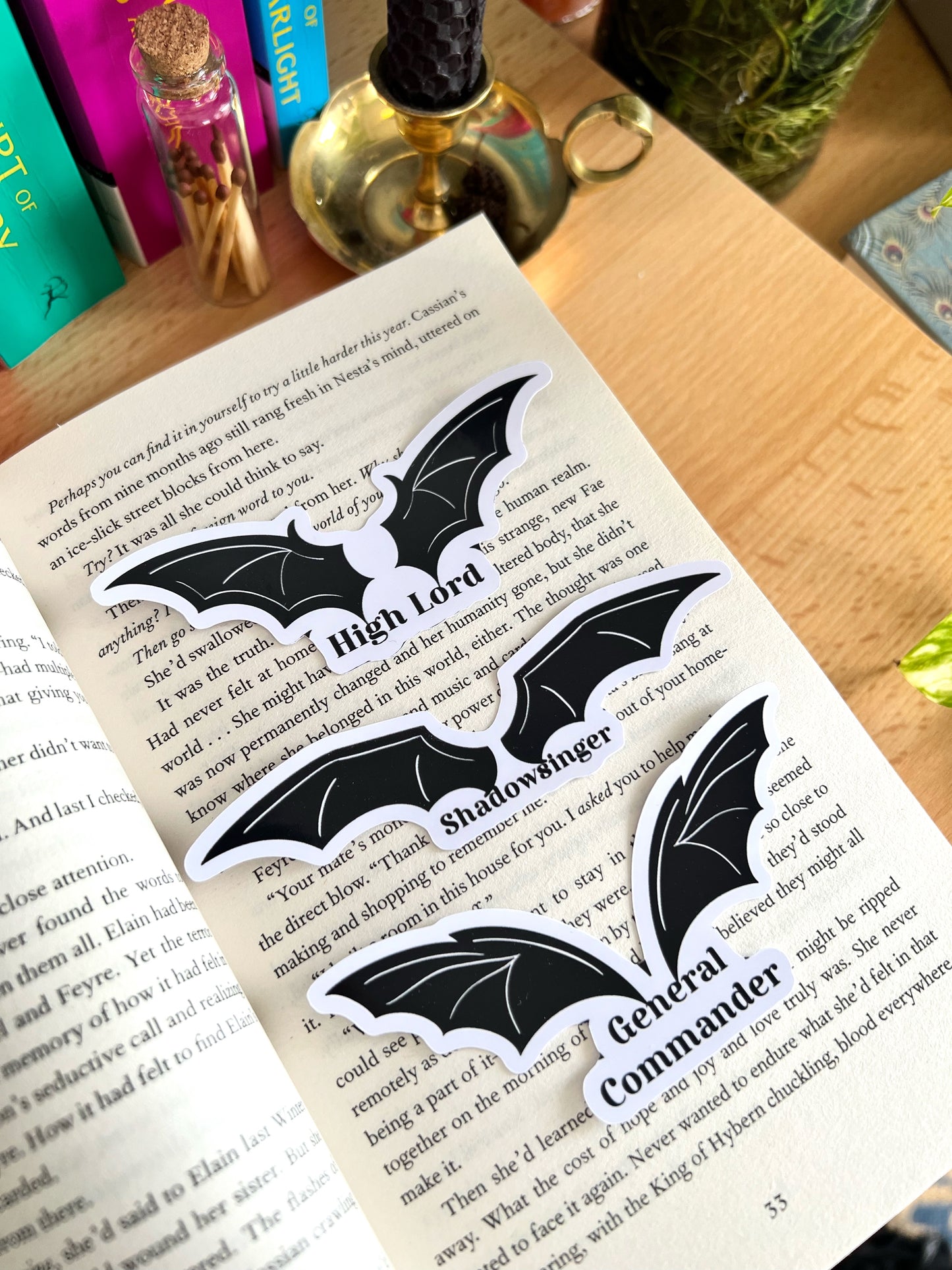 Bookish stickers (acotar inspired)