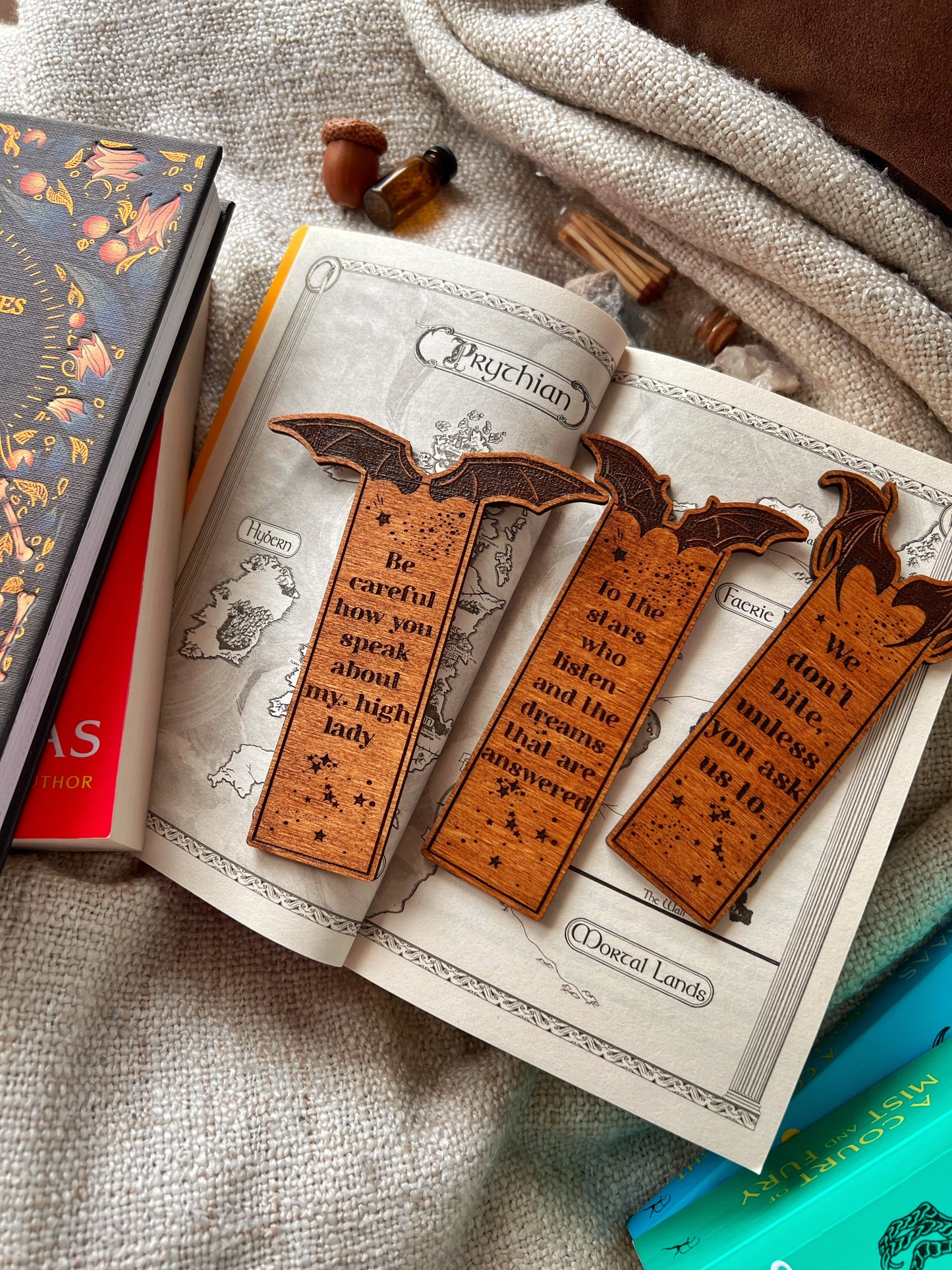 ACOTAR Bat Boys Bookmarks (wooden)