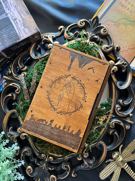 Wooden Book Box (Lord of the Rings)