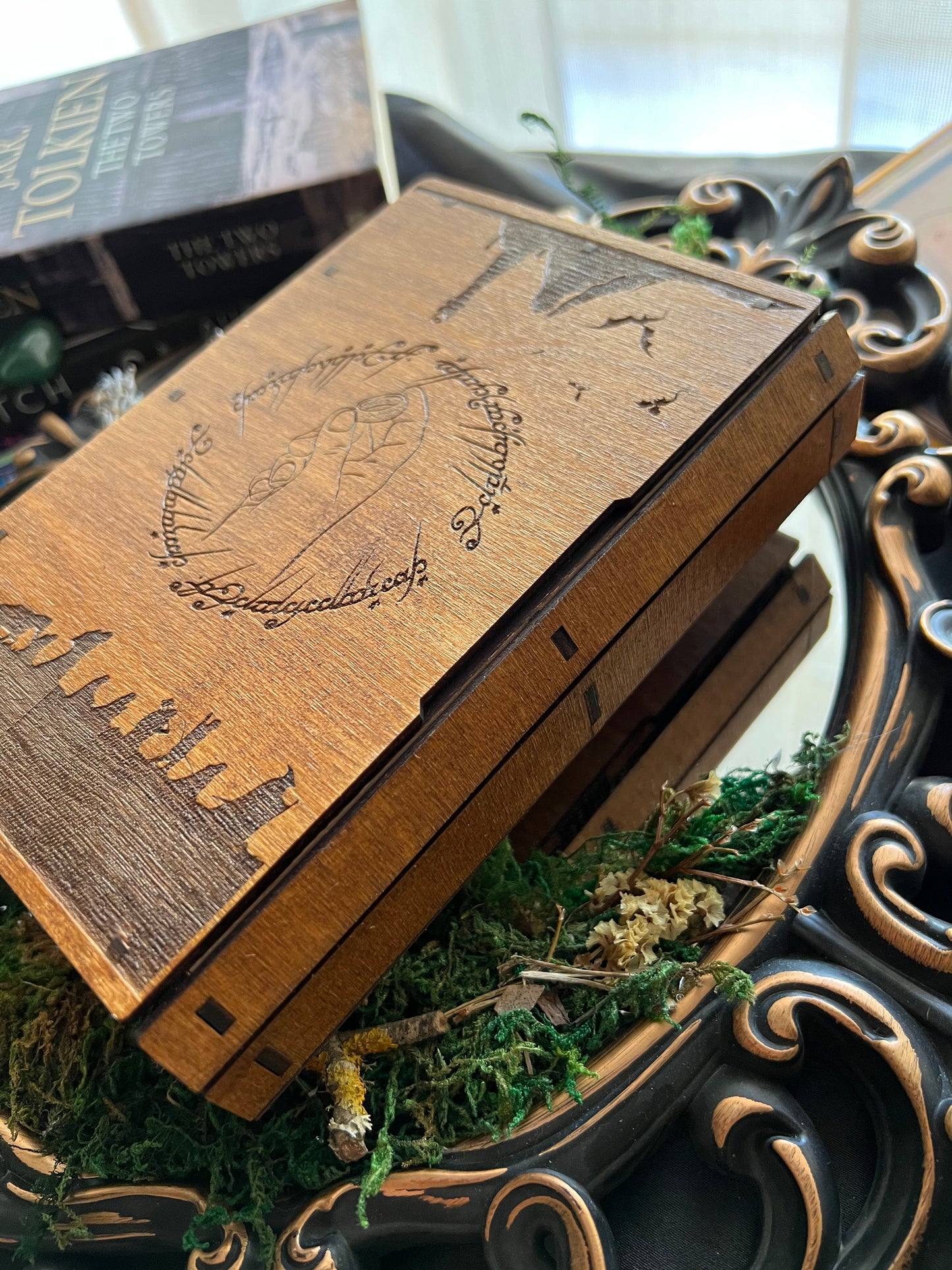 Wooden Book Box (Lord of the Rings)