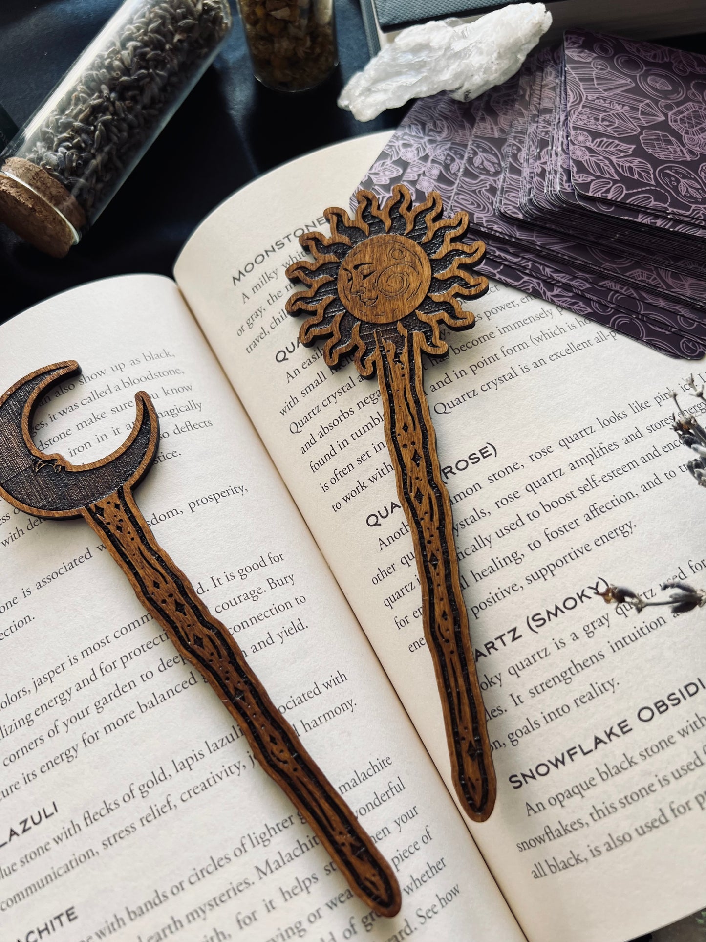 Star-crossed lover wooden bookmarks