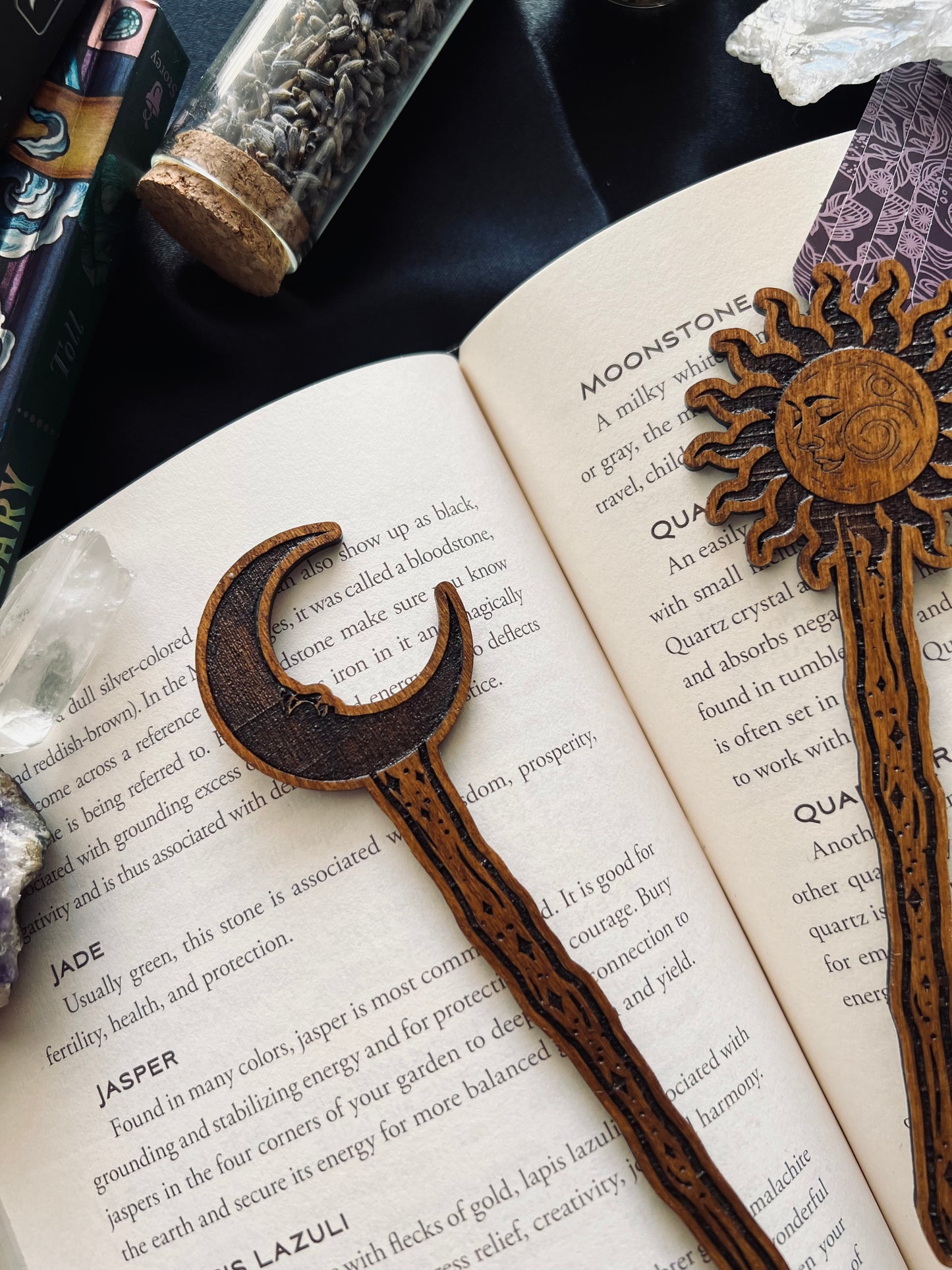 Star-crossed lover wooden bookmarks