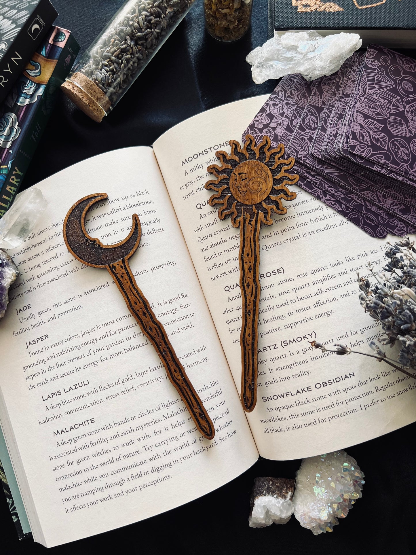 Star-crossed lover wooden bookmarks