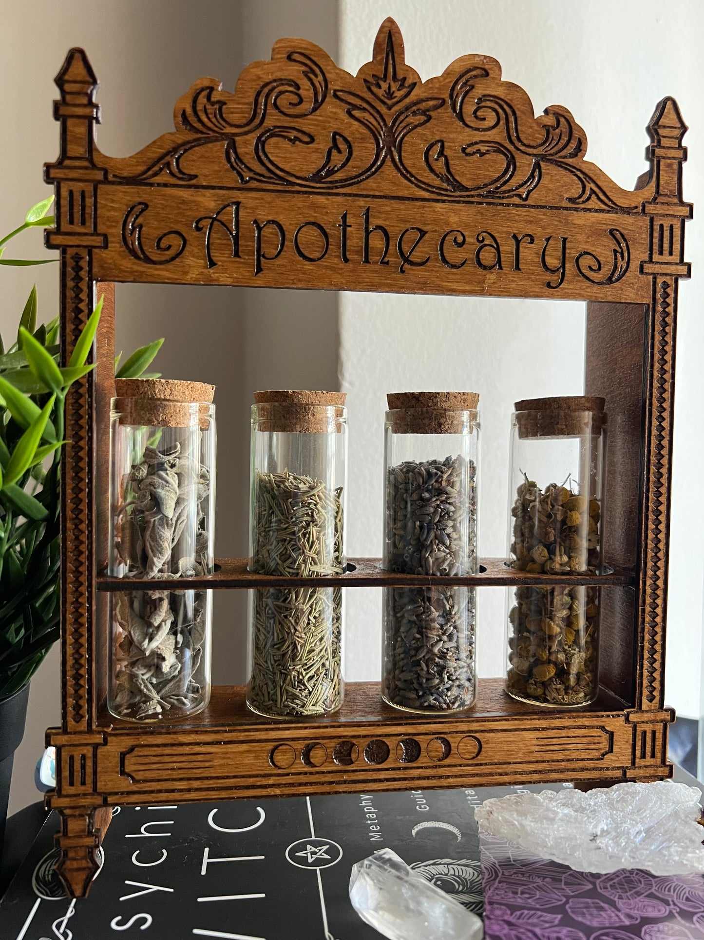 Apothecary stand for herbs or potions