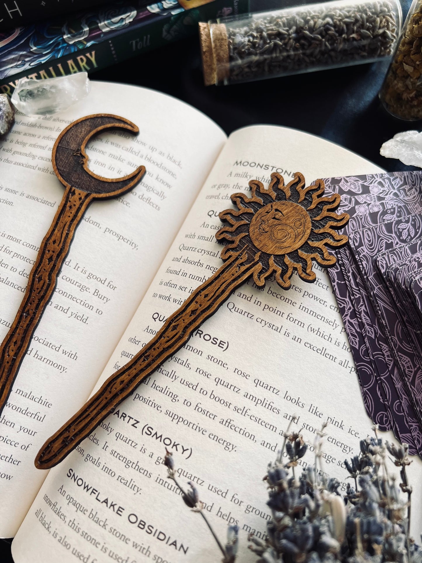 Star-crossed lover wooden bookmarks