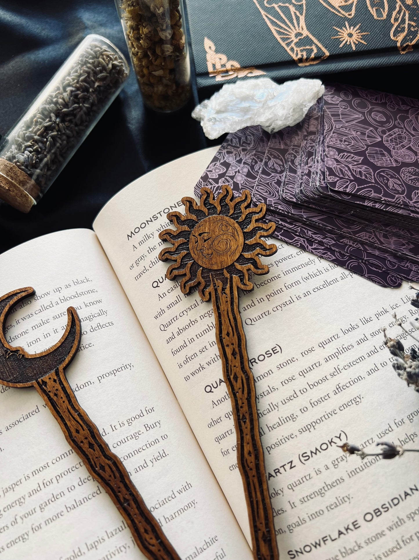 Star-crossed lover wooden bookmarks