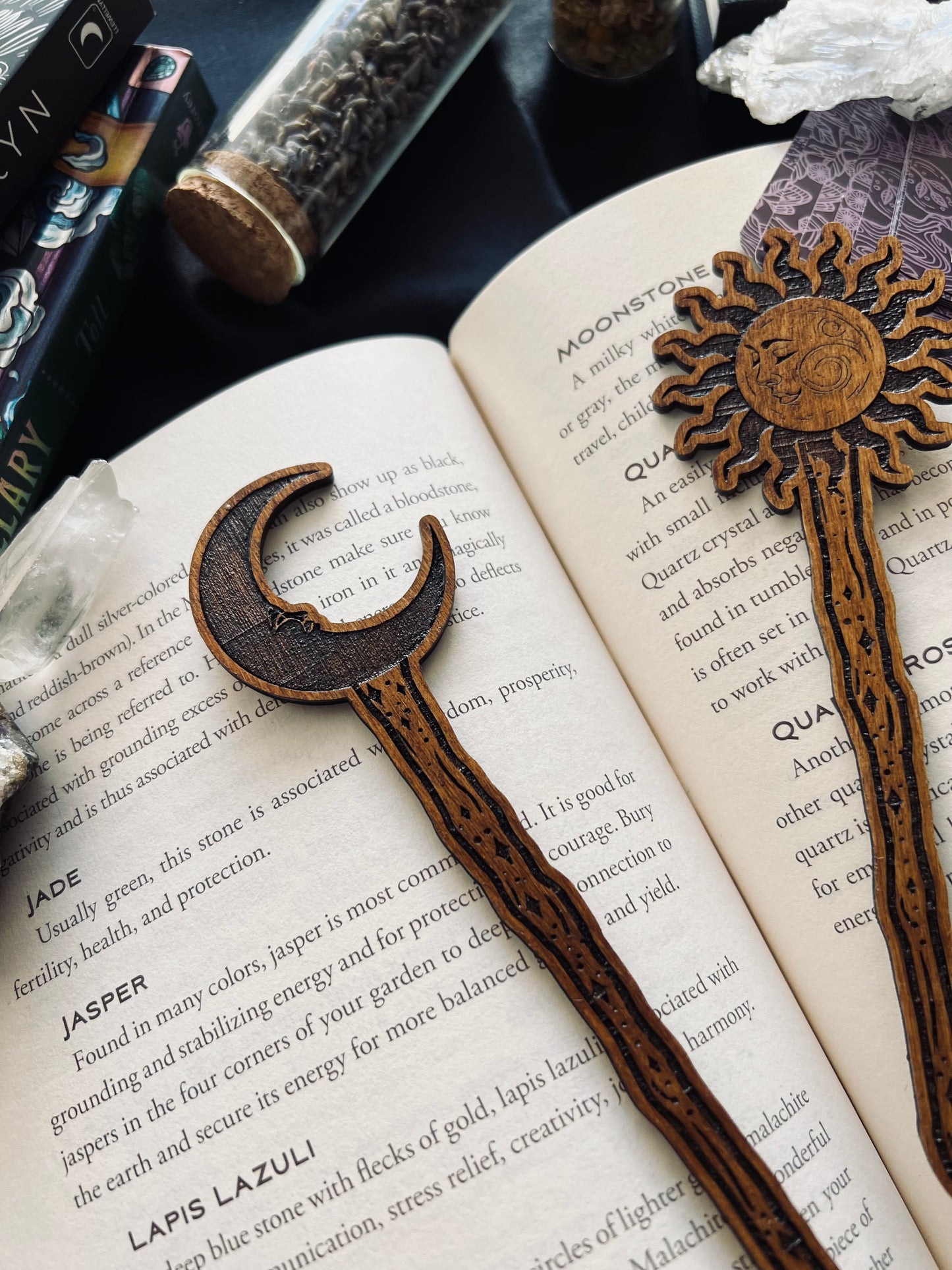 Star-crossed lover wooden bookmarks