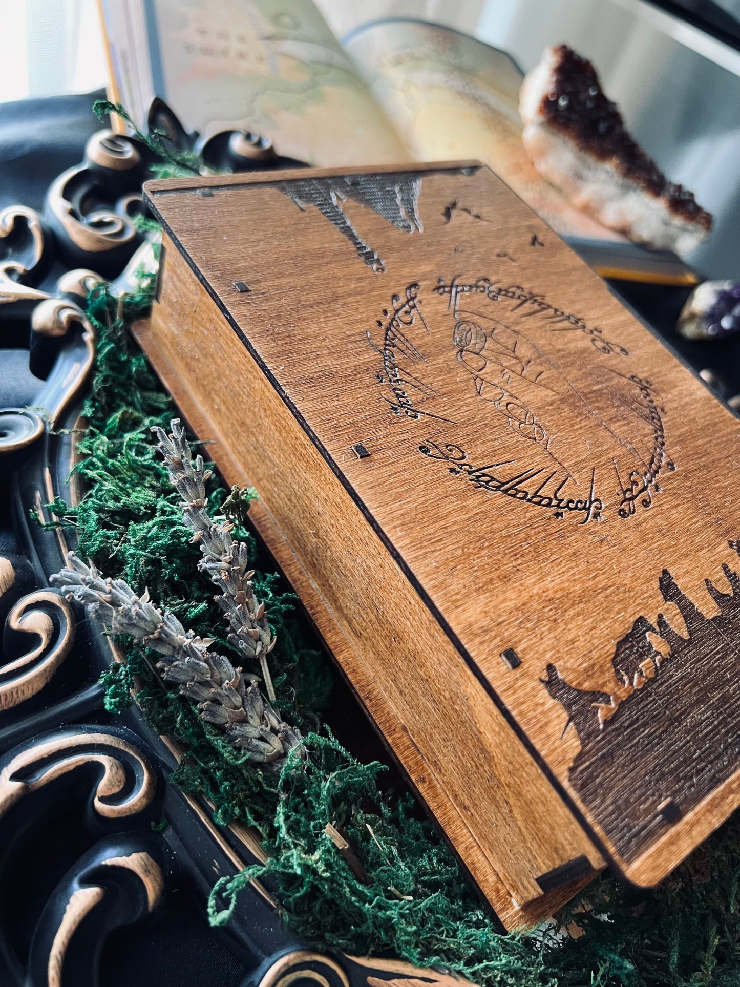 Wooden Book Box (Lord of the Rings)