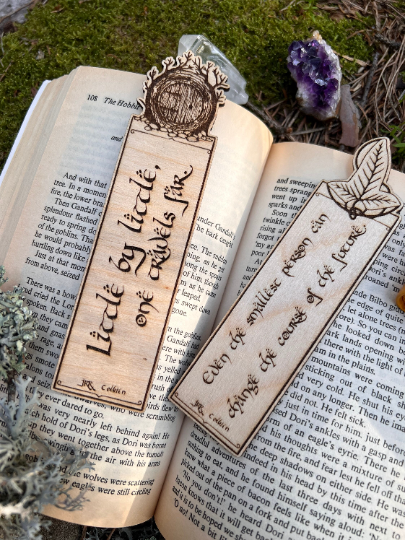 Hobbit Wooden Bookmarks