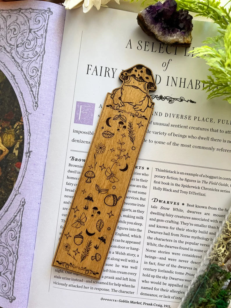 Wooden Frog Bookmarks