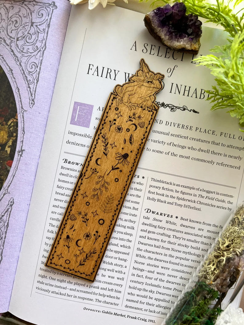 Wooden Frog Bookmarks