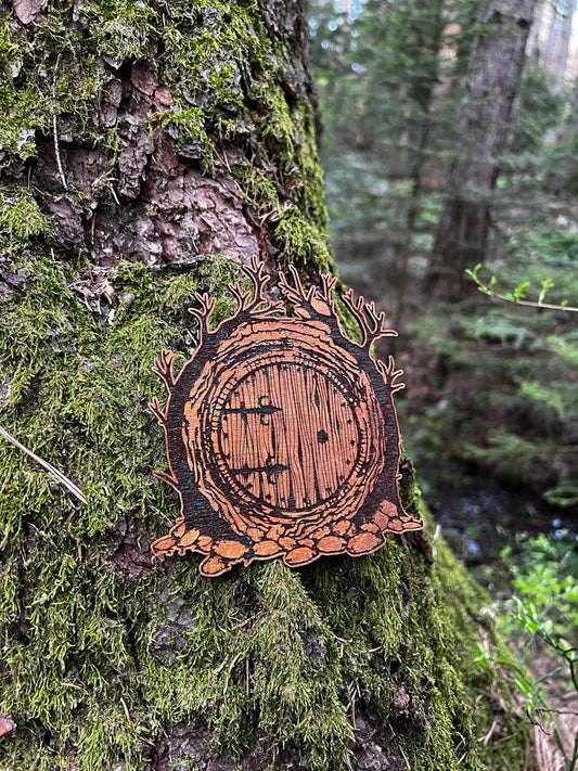 Wooden Hobbit Door (Bilbos Door)