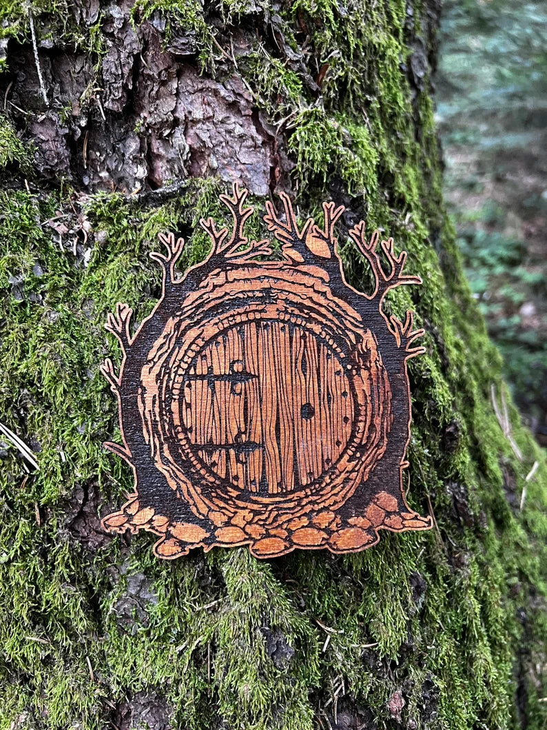 Wooden Hobbit Door (Bilbos Door)