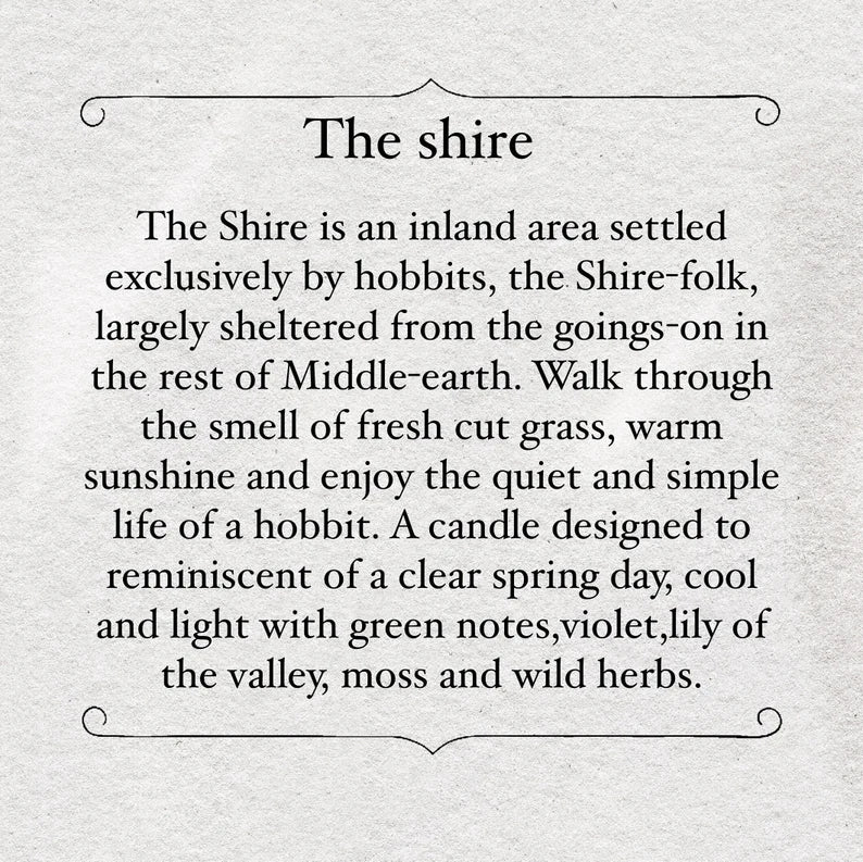 The shire Soy Wax Candle