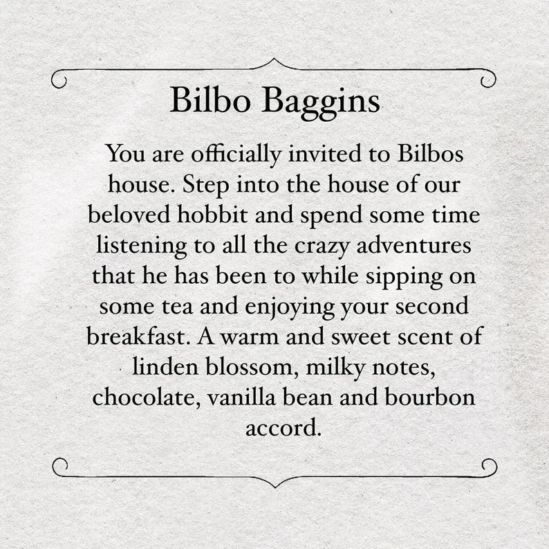 Bilbo Baggins Soy Wax Candle