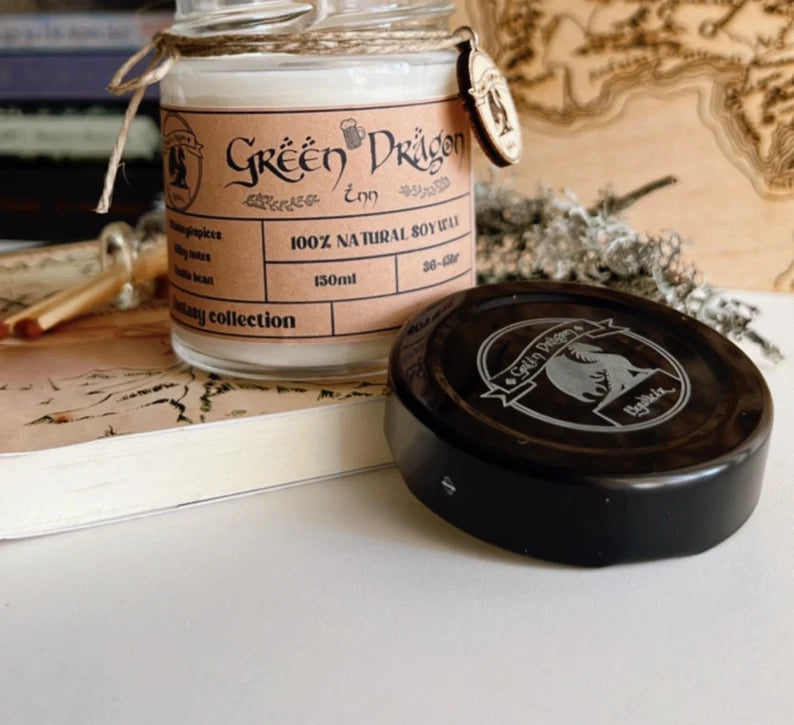 Green Dragon Tavern (lord of the rings) Soy Wax Candle