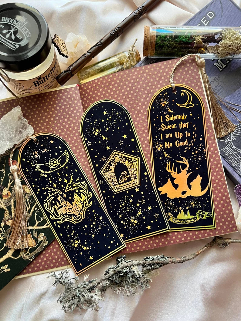 Wizardry worlds inspired bookmarks (set of 3)