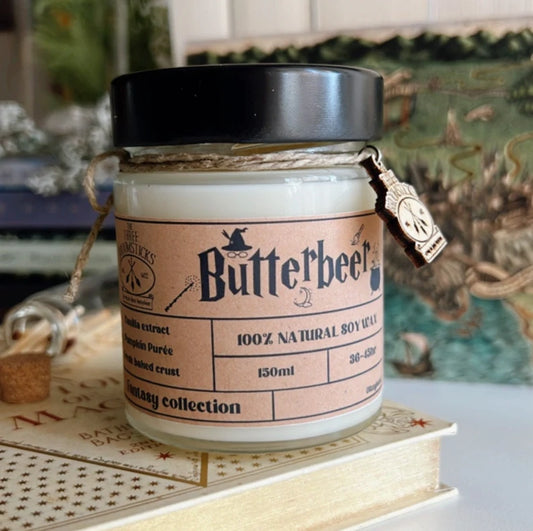 Butter beer soy wax candle