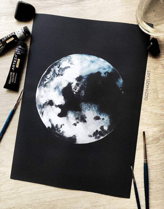 Handmade Moon Phases Artprints