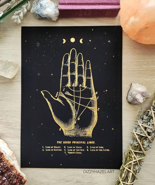 Palmistry Principle Lines Prints