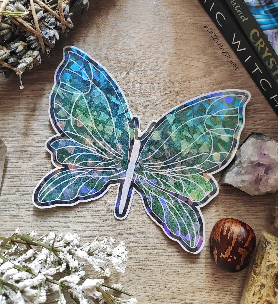 Vinyl Holographic Butterfly and Bee Stickers