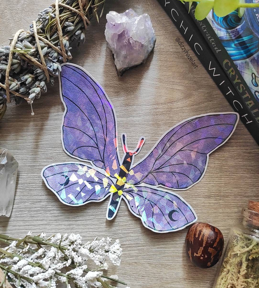 Vinyl Holographic Butterfly and Bee Stickers