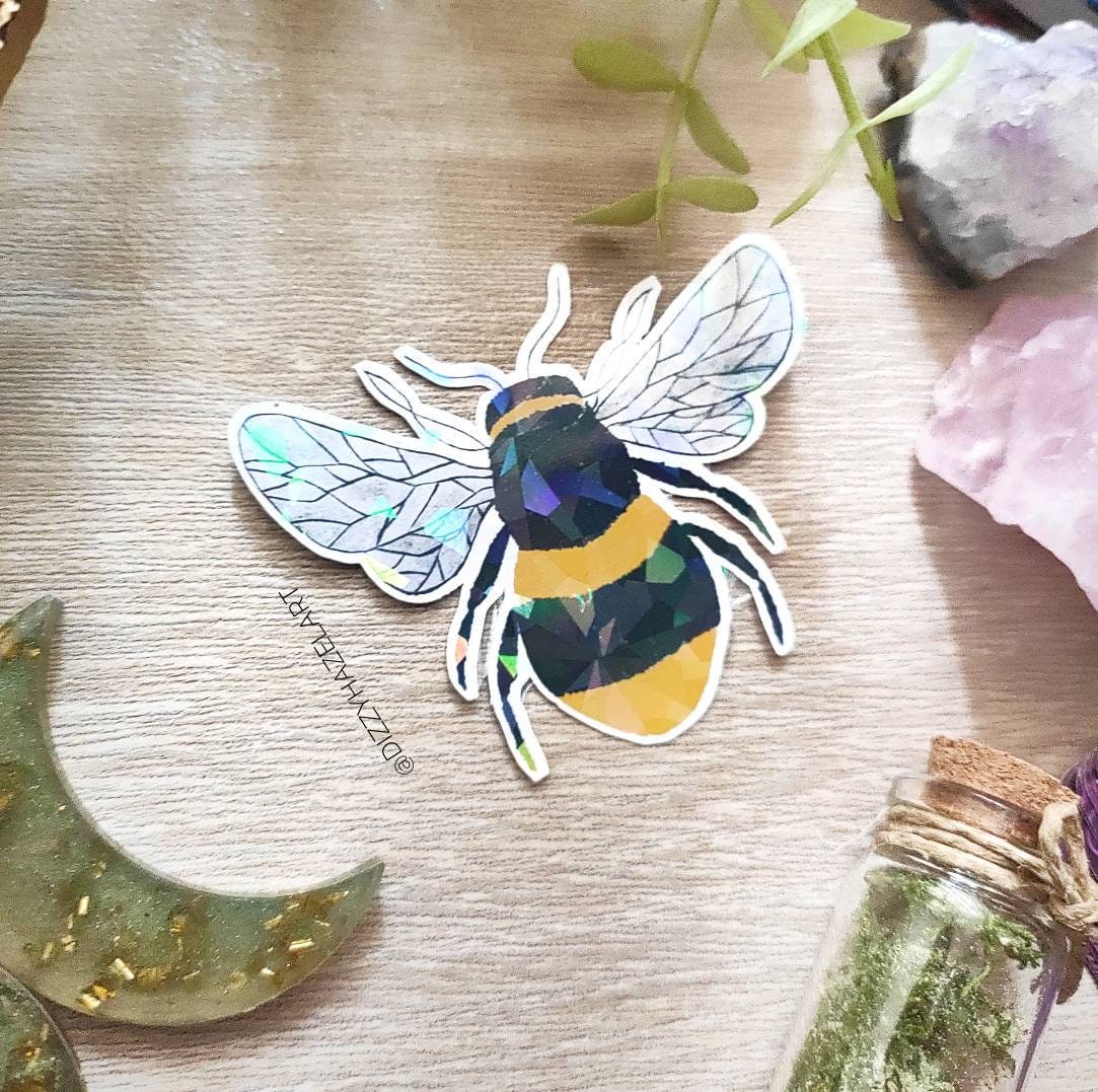 Vinyl Holographic Butterfly and Bee Stickers