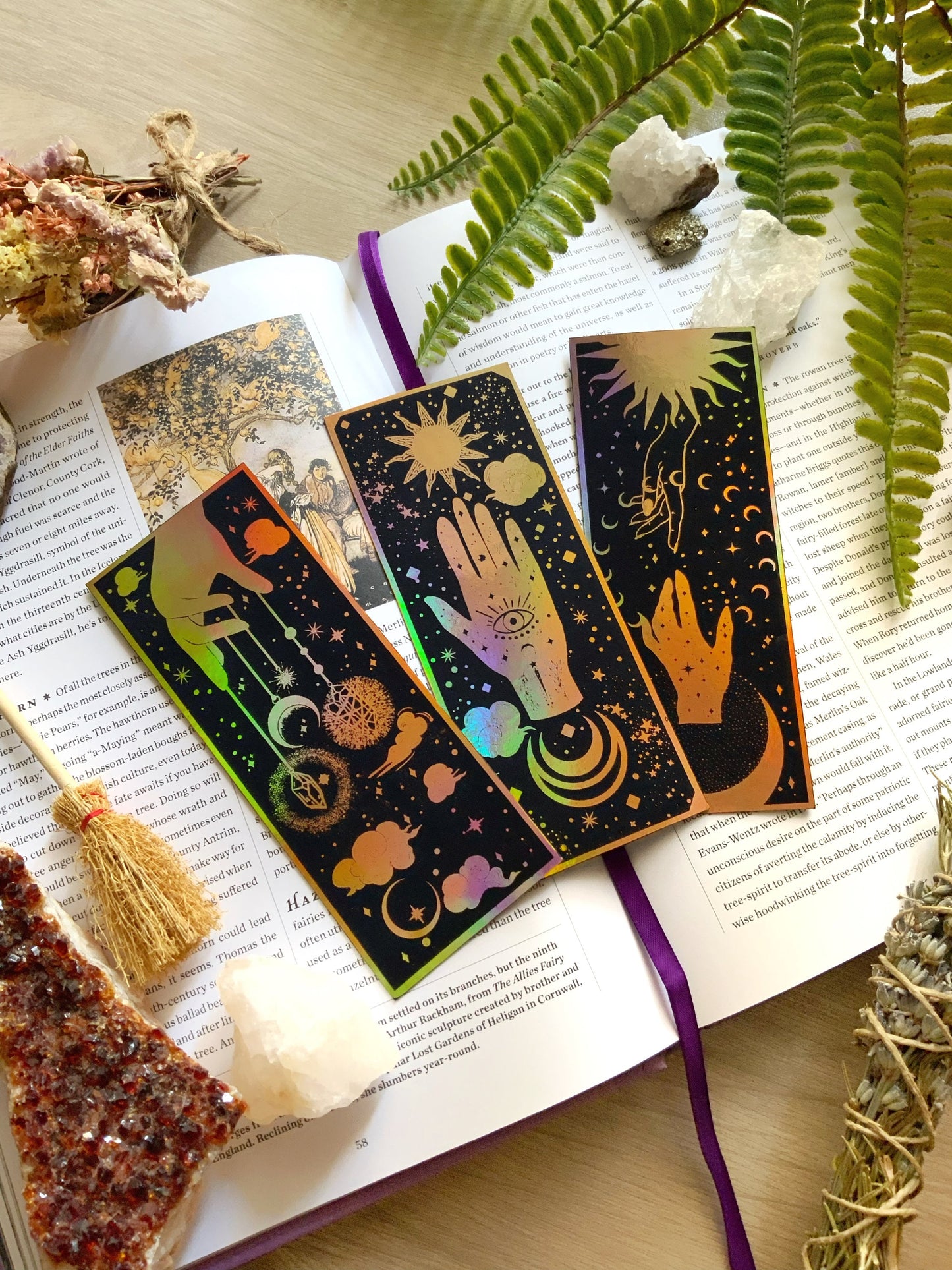 Magical Palms Holograpic Bookmarks