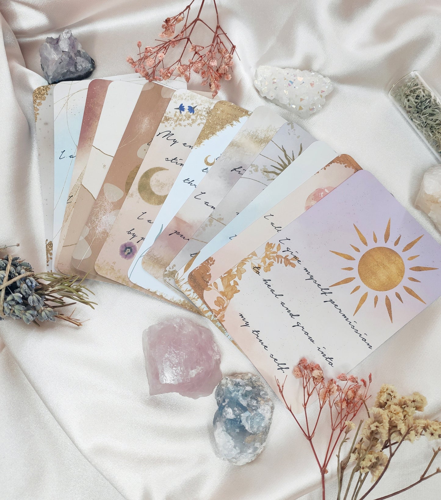 32 Handmade Enchanted Affirmation Cards