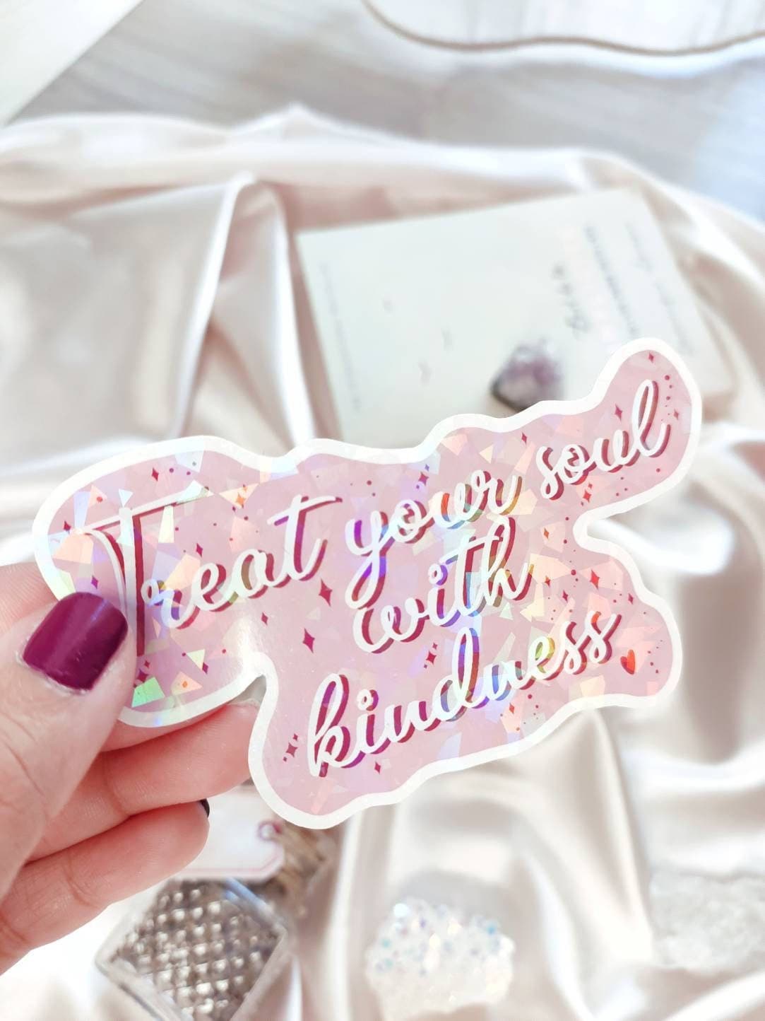 Vinyl & Holograpic Self-Love Sticker