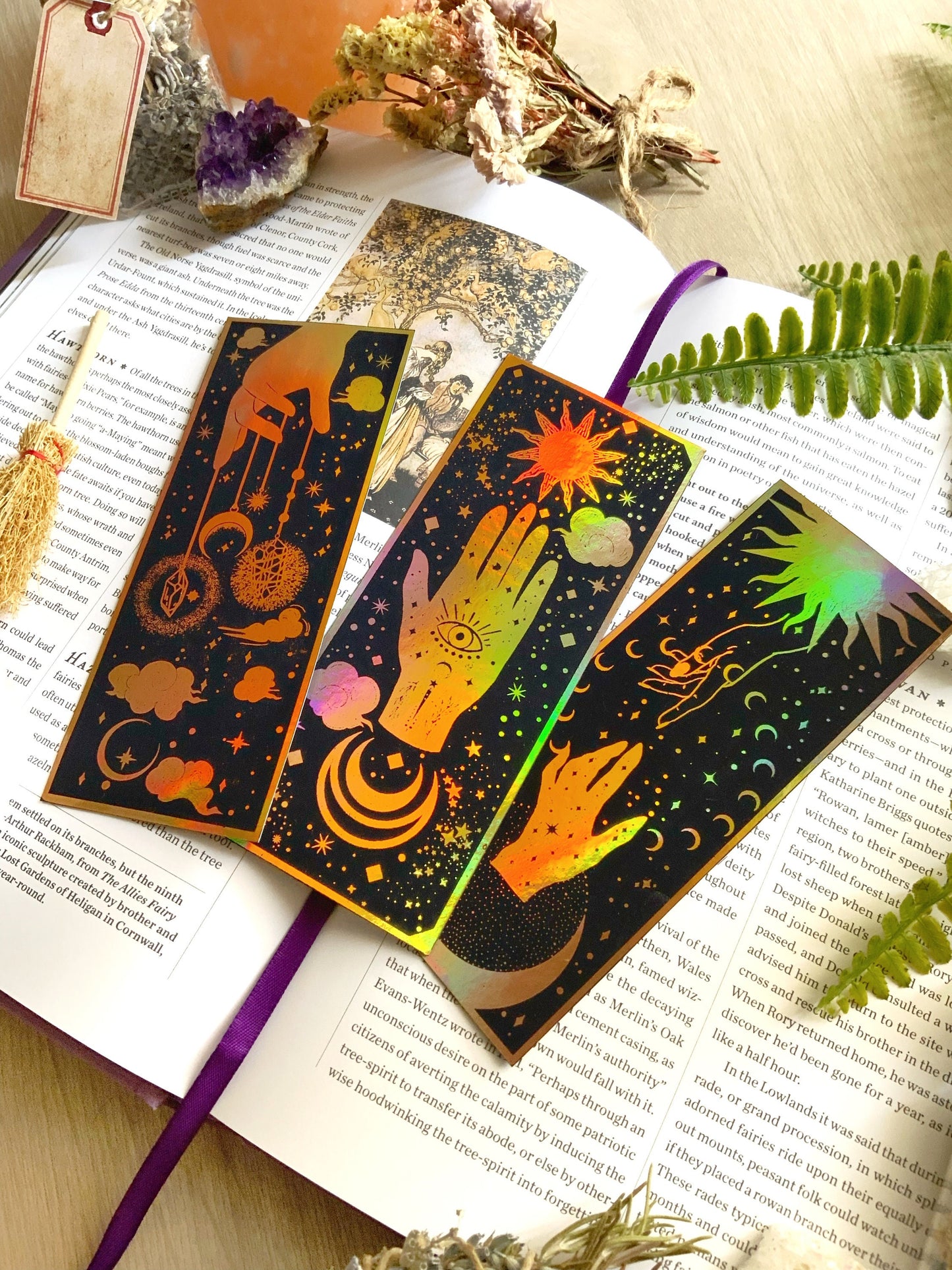 Magical Palms Holograpic Bookmarks